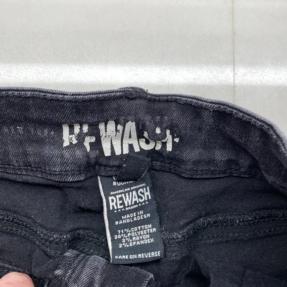 Rewash Dark Gray Jean Shorts - Picture 3 of 4